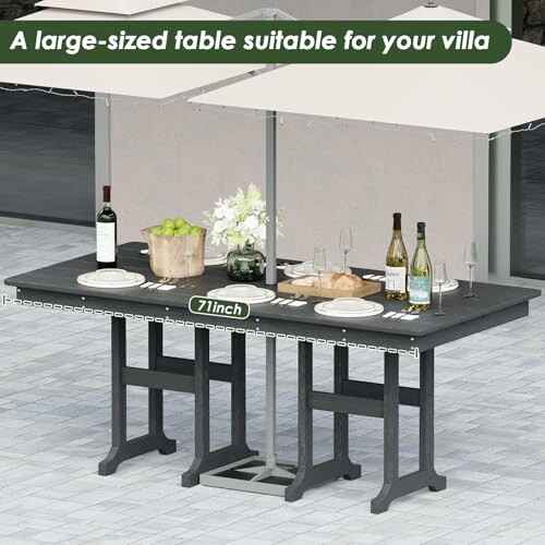 HOPUBUY Patio Dining Table