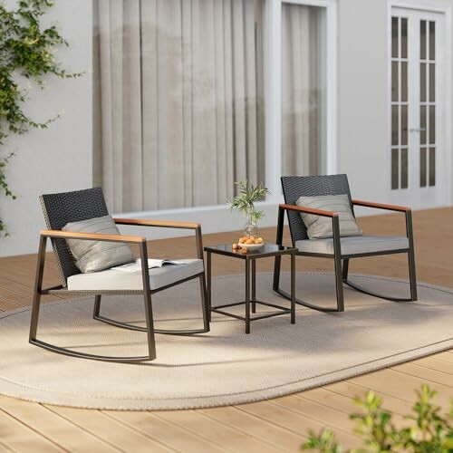 Gizoon Rocking Patio Bistro Set