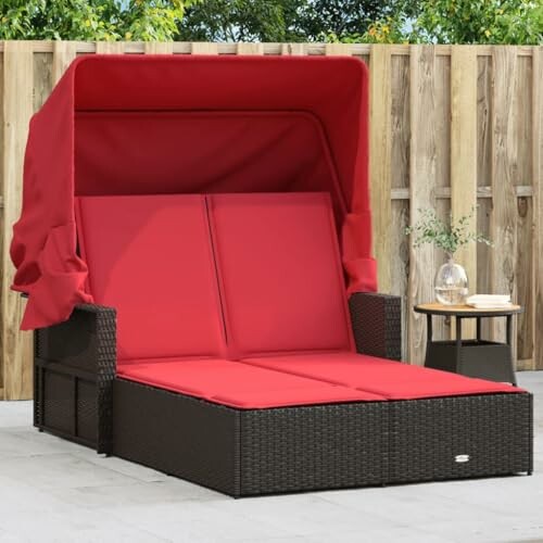 vidaXL Double Sun Lounger