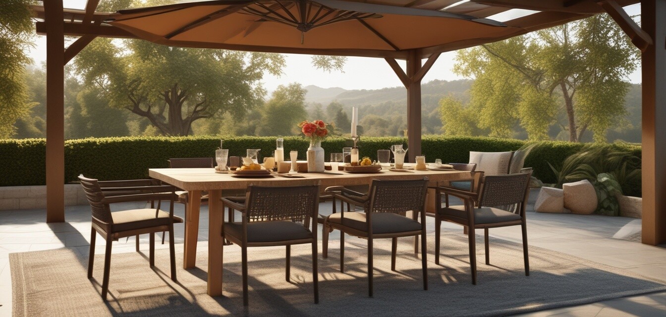 Outdoor dining area