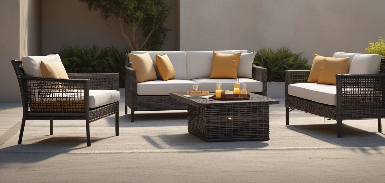 Outdoor lounge furniture materials