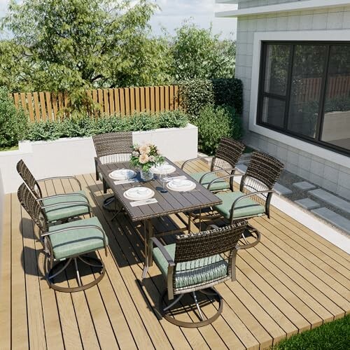 Pamapic 7 Piece Outdoor Dining Set