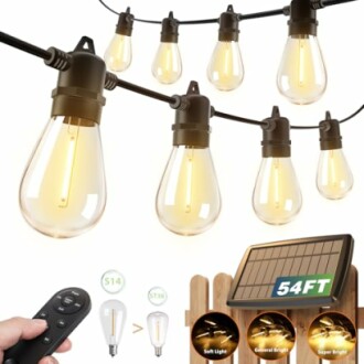 addlon 54FT Solar String Lights