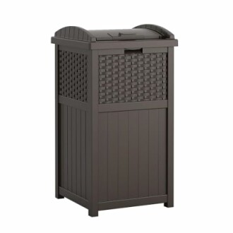 Suncast 33 Gallon Outdoor Trashcan