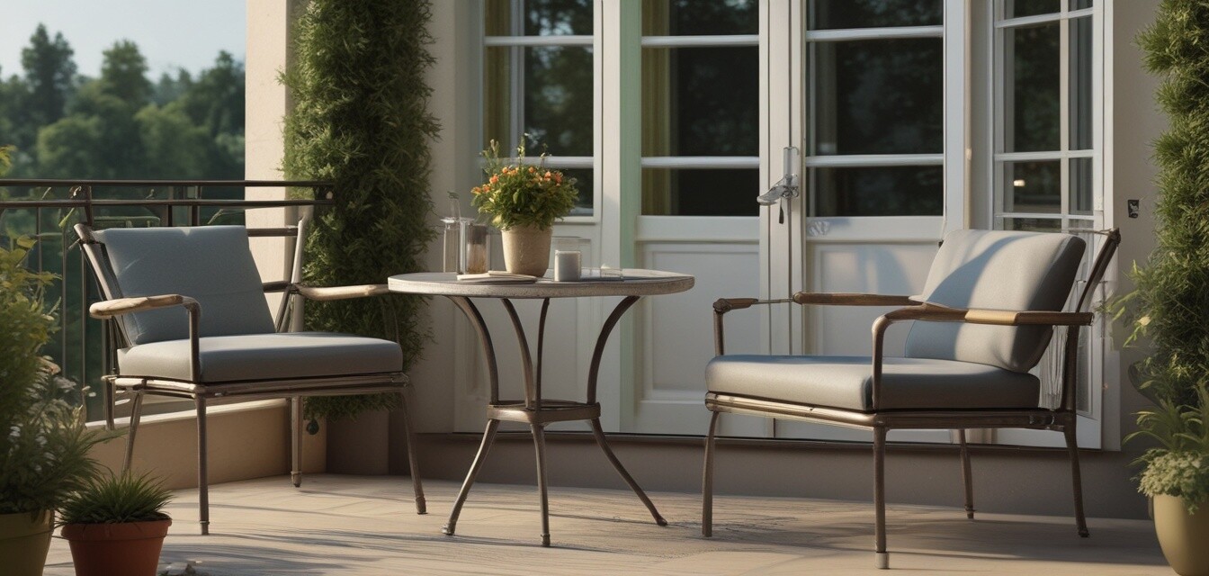 Small space bistro set