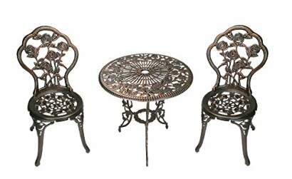 Oakland Living 3-Piece Rose Bistro Set