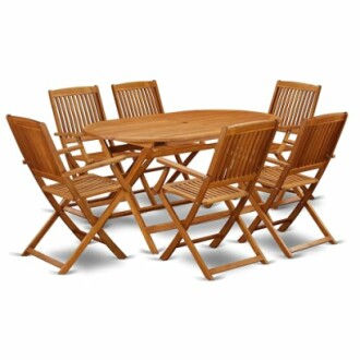 East West Furniture DICM7CANA Patio Set